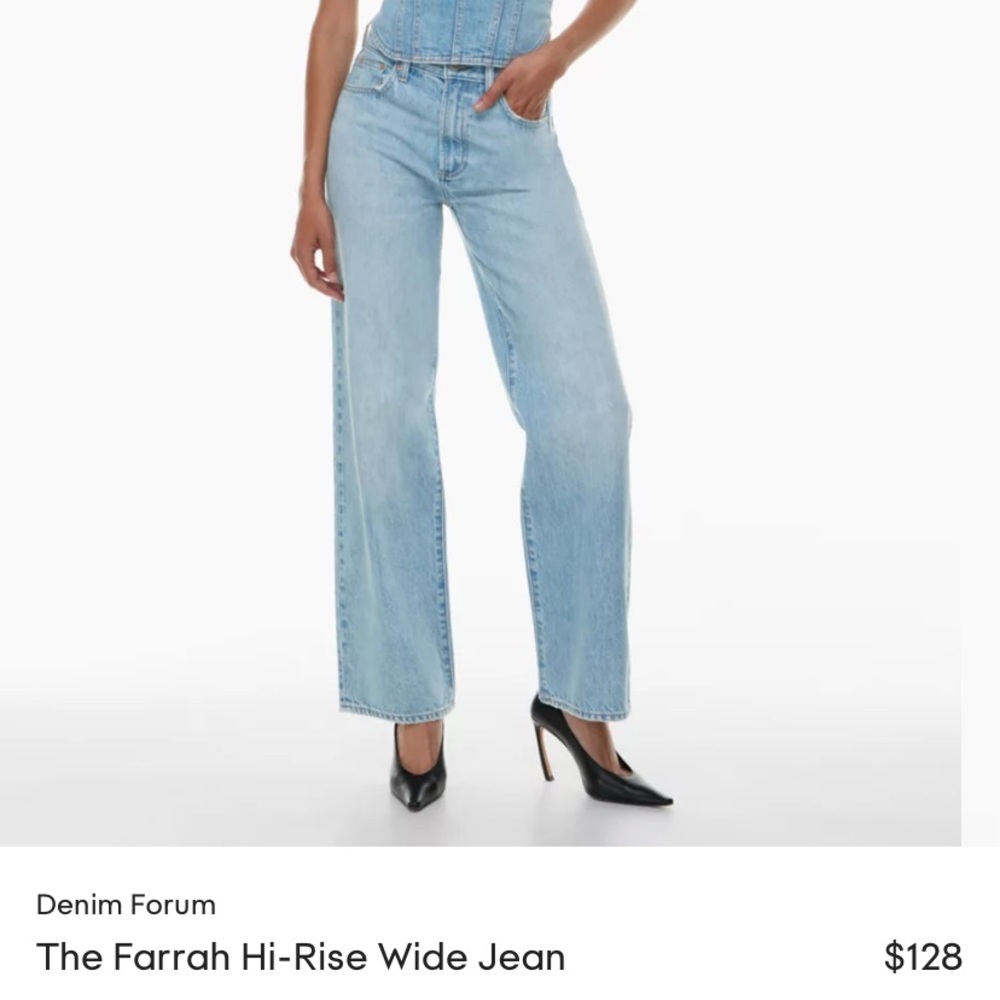 Farrah Wide Leg Denim Forum Jeans SOLD